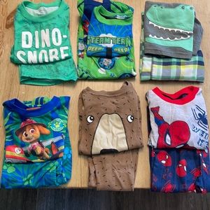 Lot of gently worn 3T pajamas